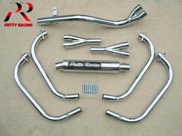 GPZ400F 分割式 42.7π (極) メッキ マフラー