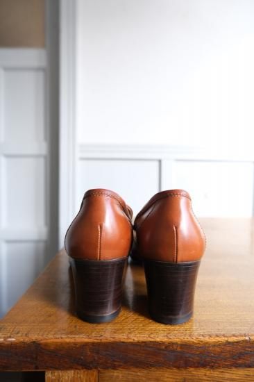 HERMES エルメス Hヒールローファー | ブラウン×ゴールド 37 - lamadri