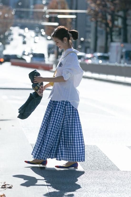 SVT刺繍オックスシャツ(ホワイト×ネイビー) - seventen