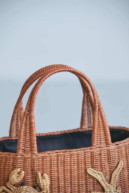 再入荷】マリンモチーフラタントート(ブラウン) - seventen