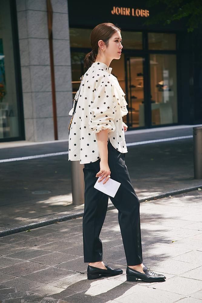 シアードットブラウス(アイボリー) - seventen