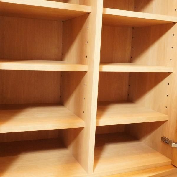 HOTTA WOODY(堀田木工所)のリブロ アルダー材 ブックケース ロータイプ