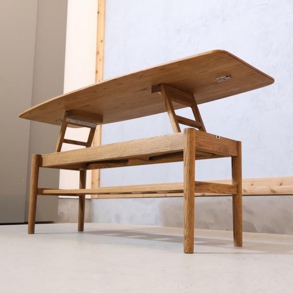 美品】モモナチュラルFD LOW TABLE S ME ローテーブル昇降式 MOMO