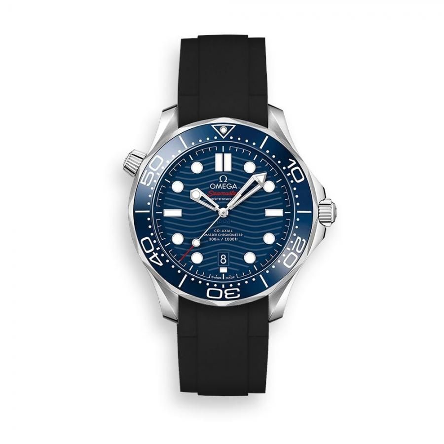 ラバーベルト：オメガシーマスター OMEGA Seamaster Diver 300m Co