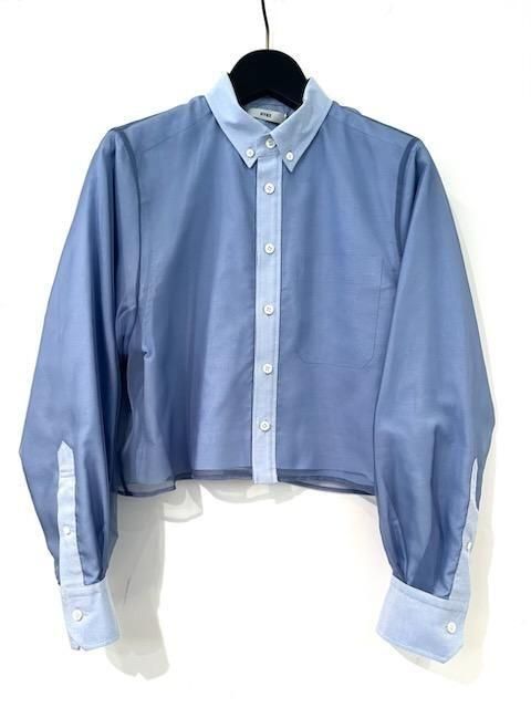 HYKE(ハイク)/LAYERD OXFORD SHEER SHIRT