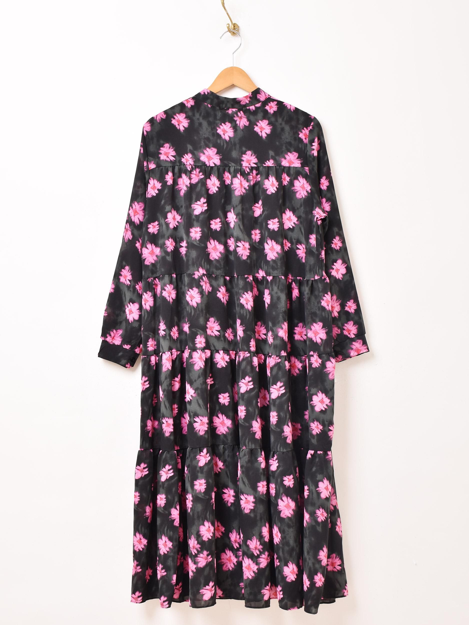 Meridian 花柄ワンピース | ティアードシルエット - 古着屋
