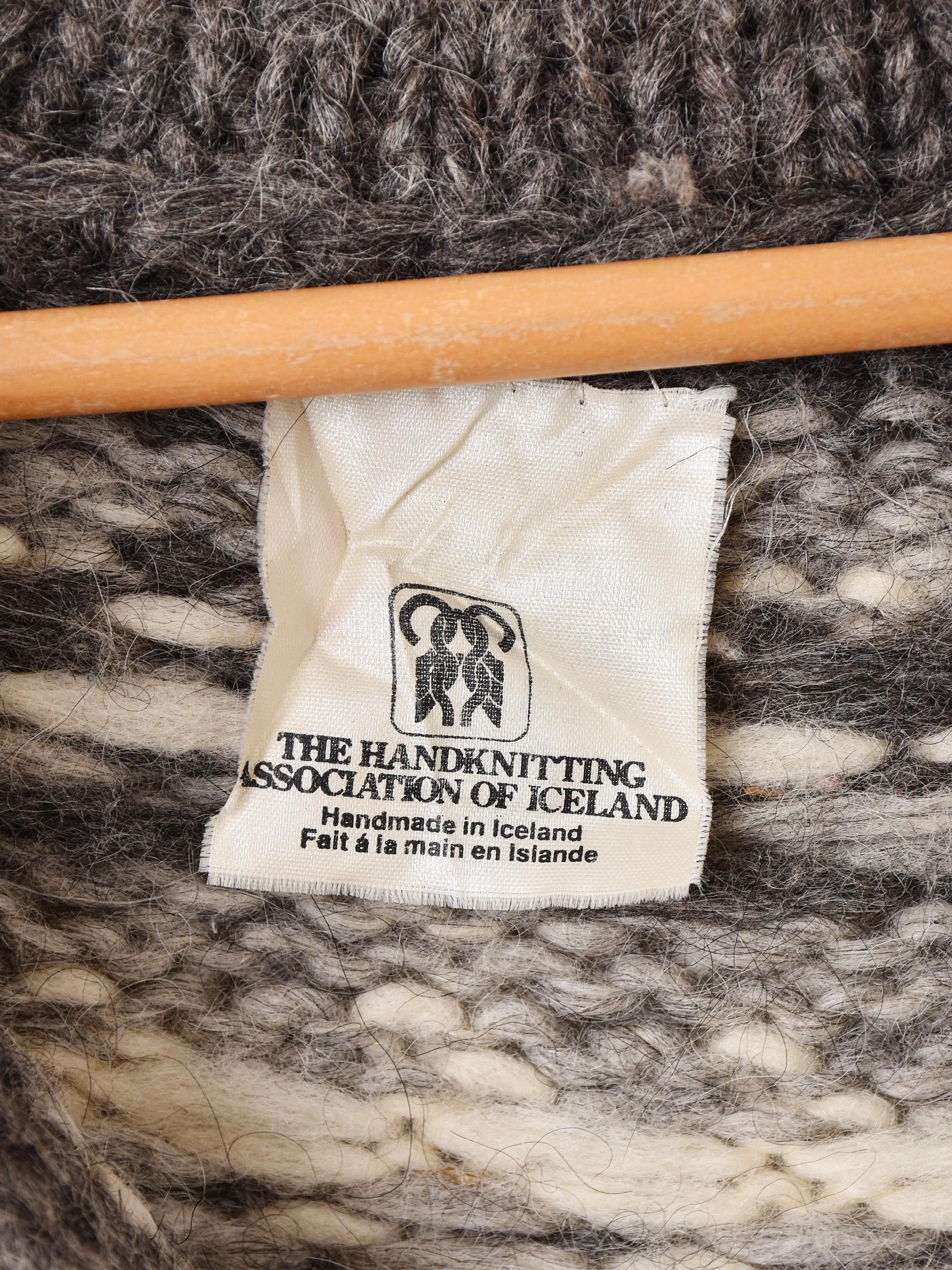 アイスランド製 ハンドニット ノルディックカーディガン - 古着屋