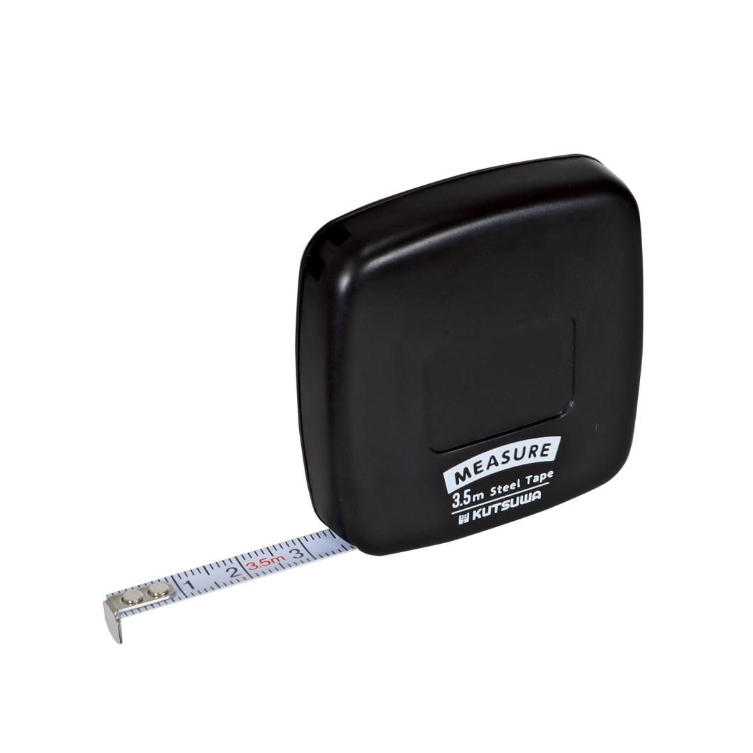 超薄型メジャー3.5m ブラック | クツワ株式会社