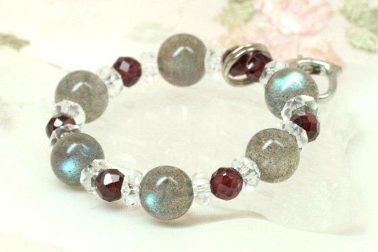 復縁達成/長年の願いを叶える】高品質ラブラドライト・ガーネット