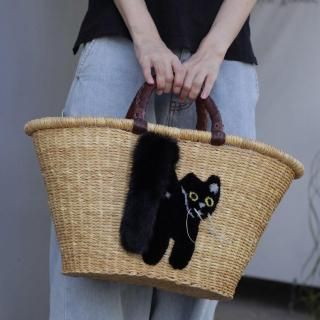カゴバッグ - ネコペコリ 猫との暮らし雑貨