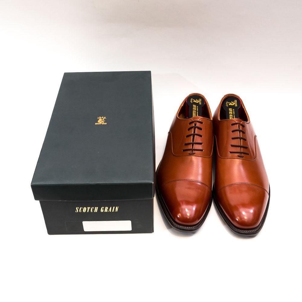 スコッチグレイン 916 オデッサ ストレートチップ ミディアムブラウン