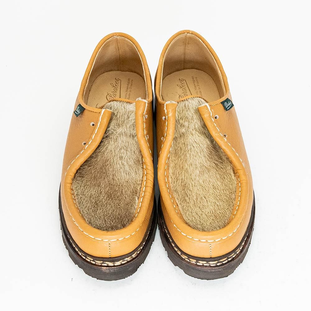 パラブーツ ミカエル フォック アラスカダッテカーフ マロン BEAMS別注