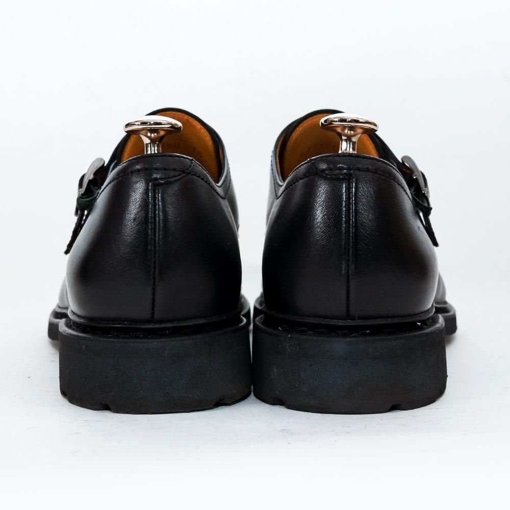 パラブーツ POE【ポー】ダブルモンク ブラック サイズ7.5 - 中古革靴