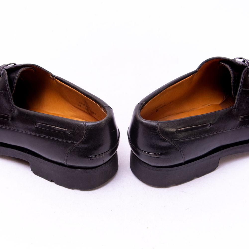 ジェイエムウエストン 690 YACHT(ヨット)デッキシューズ ブラック 推定