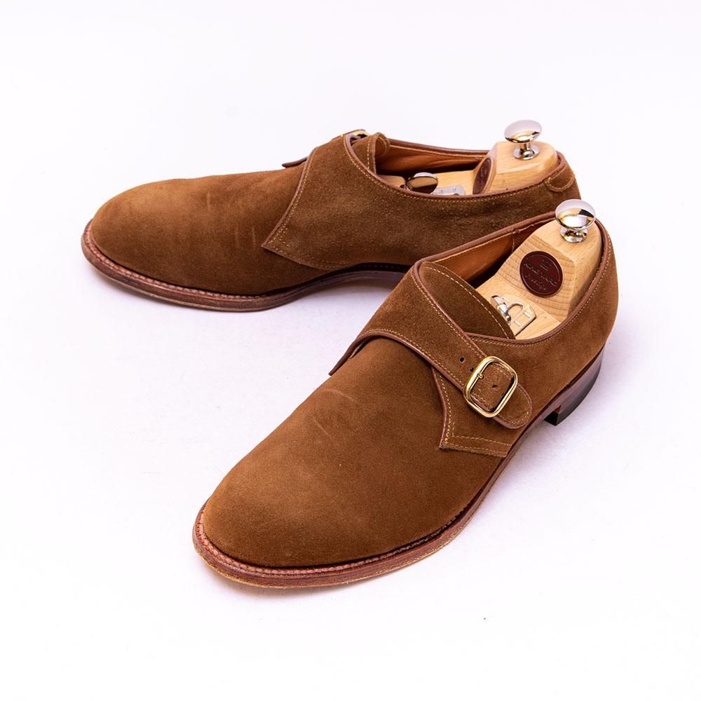 オールデン D0403 シングルモンクストラップ スナフスエード