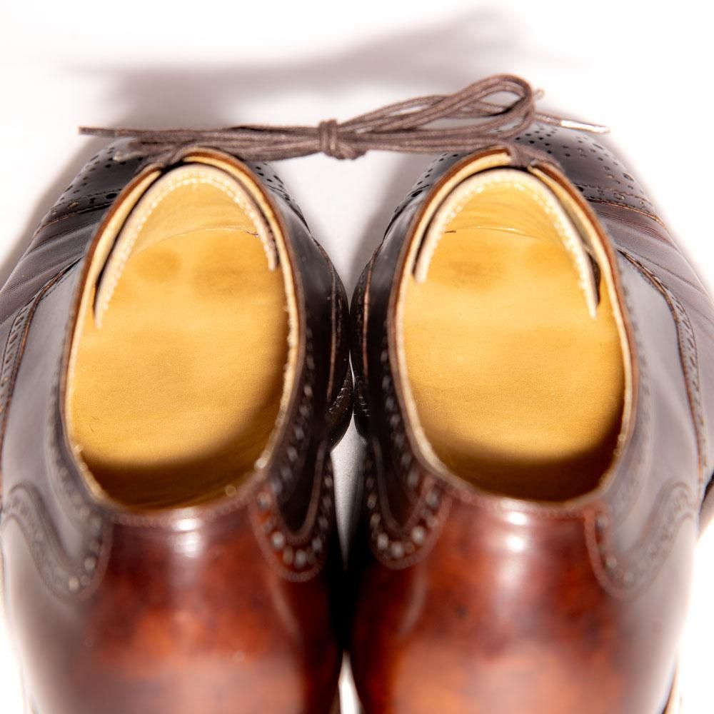 ヴァーシュ セミブローグ ミュージアムカーフ ダークブラウン サイズ