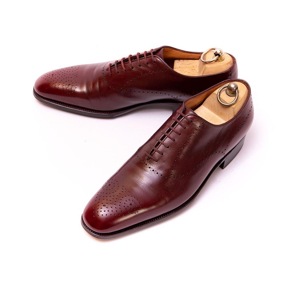 ジェイエムウエストン 582 ホールカットメダリオン バーガンディ