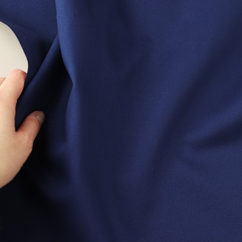 コットンツイル（ネイビーブルー・無地）