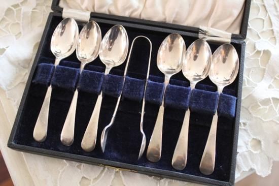 イギリス シェフィールド Walker & Hall SILVER ティースプーン 6本