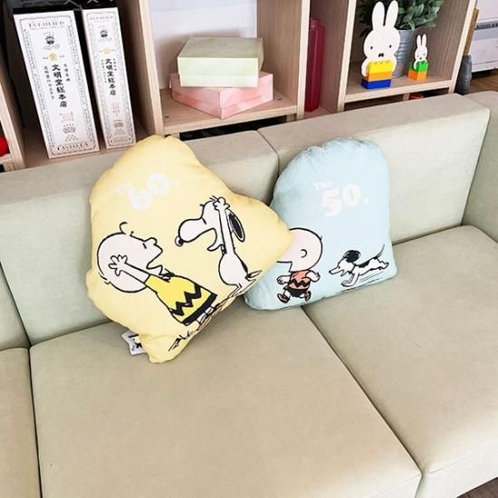 スヌーピー チャーリーブラウン アートクッション 50s インテリア