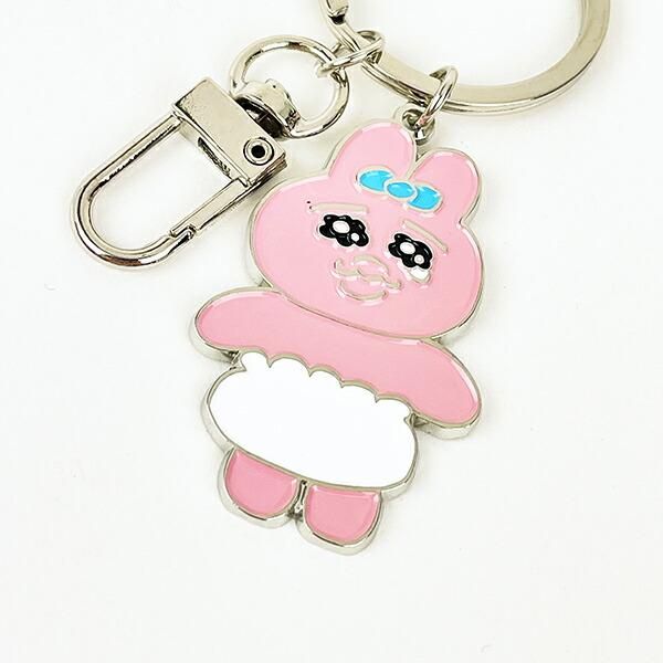 おぱんちゅうさぎ メタルキーリング おぱんちゅ キーホルダー ピンク