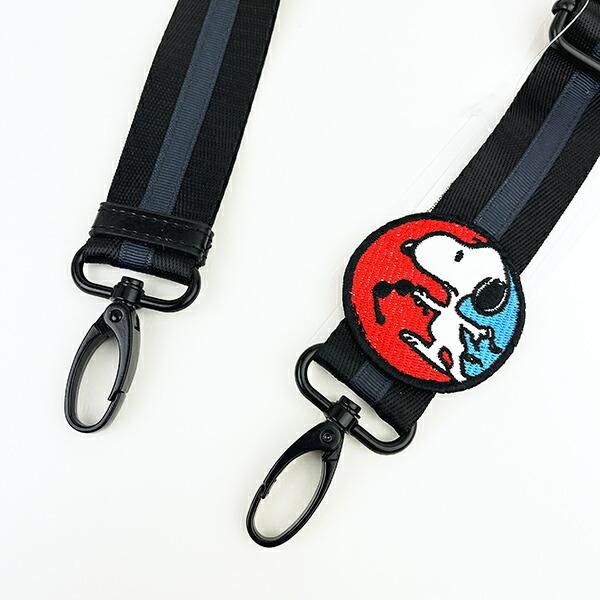スヌーピー ショルダーバッグストラップ (ブラック) PEANUTS 75th