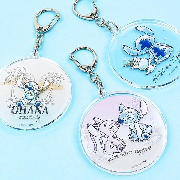 ディズニー スティッチ＆スクランプ 水彩 スライドアクリル