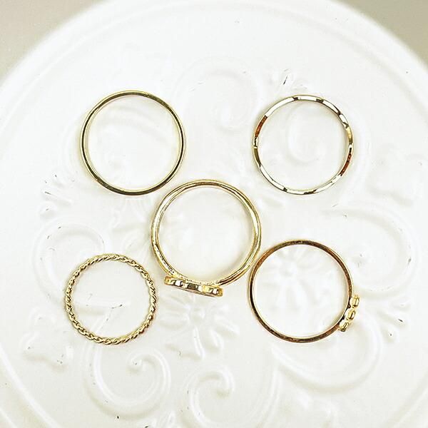 リラックマ リラノワ リングセット(ゴールド) フェイス 4号～13号