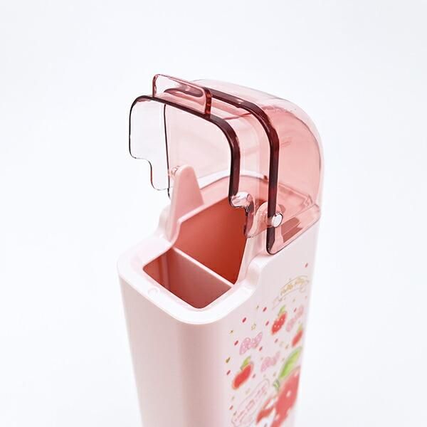 サンリオ ハローキティ ハピネスガール フード付角型箸立て キッチン