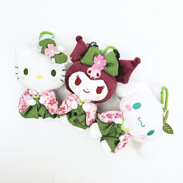 サンリオ シナモロール ぬいぐるみエコバッグ 抹茶着物シリーズ