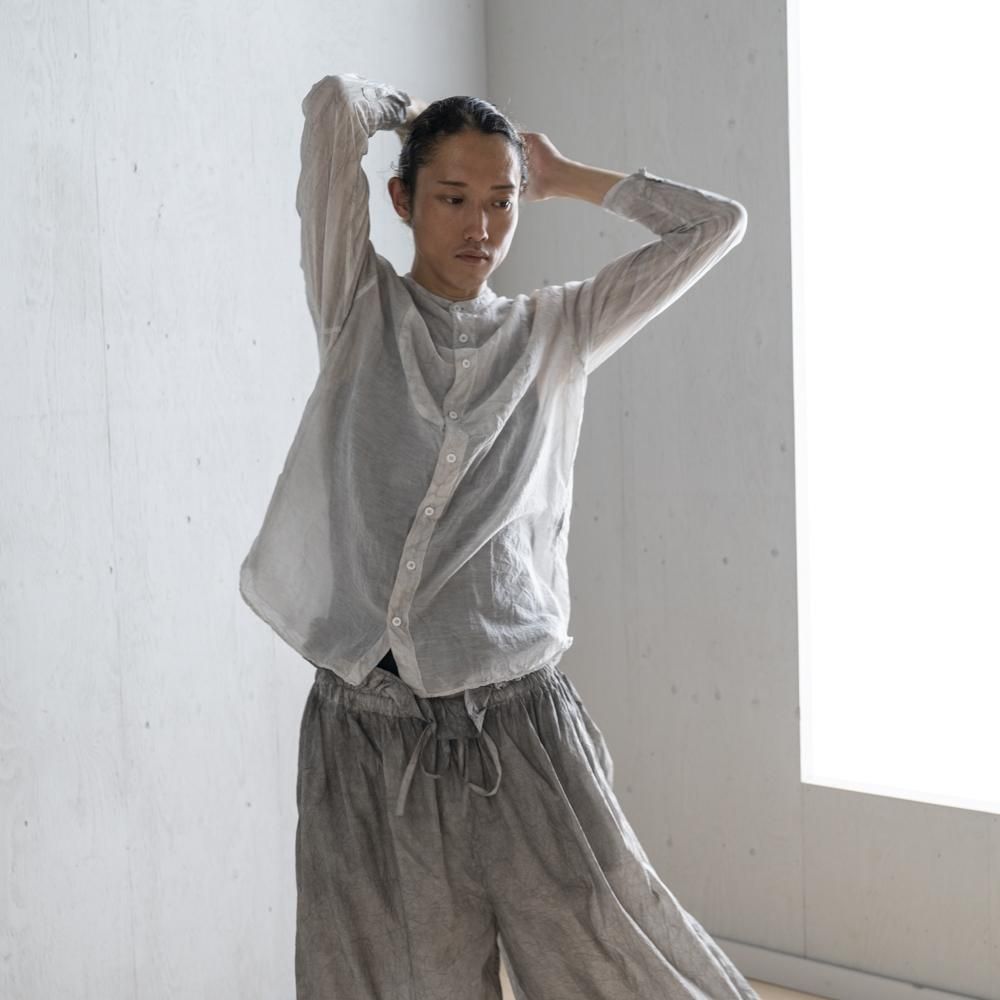 切替シャツ シルクコットン 藍染・墨染・泥藍染 | 宝島染工公式通販