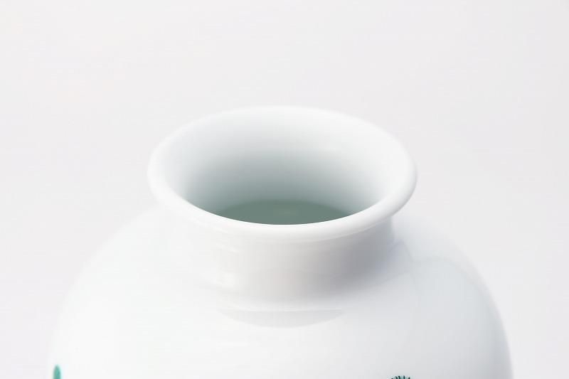 柿右衛門窯 松竹梅鳥文7寸花瓶