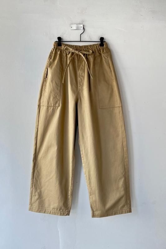homspun 高密度ウェポンひも付き ワイドパンツ - SUSCON + RUSTIC