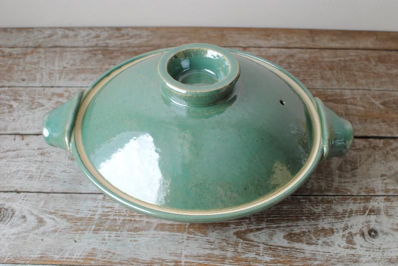 伊賀焼】土鍋 8寸 緑 - 民藝のある暮し「手しごと」