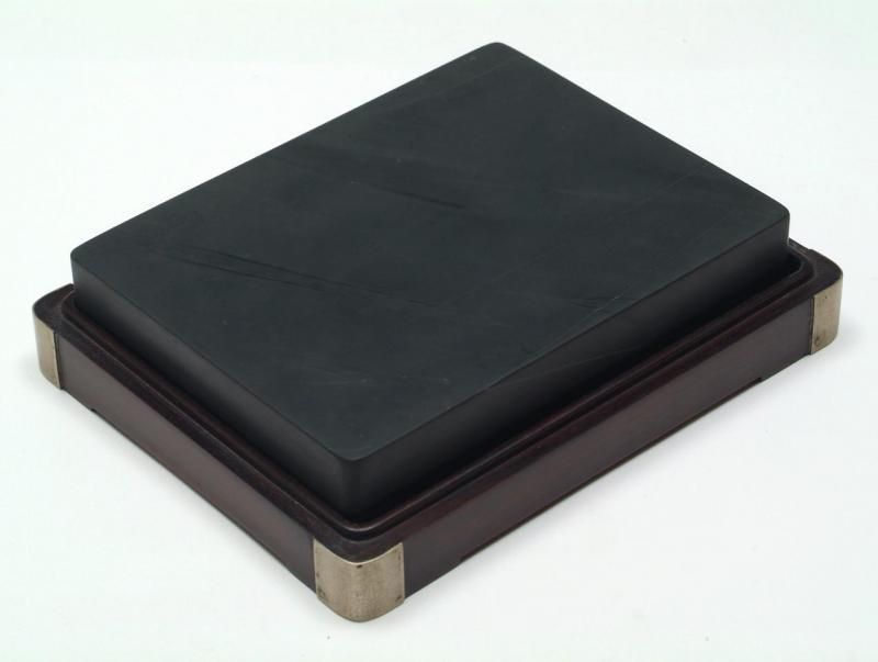 水坑 歙州 長眉子紋板硯 5.4インチ - 書道用具専門店 西本皆文堂