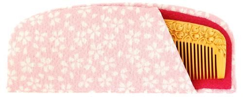 彫解櫛4寸（桜） さつまつげ - つげ櫛工房 辻忠商店 オンラインショップ