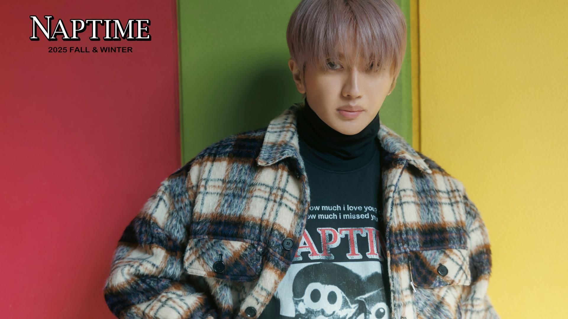 Nissy ブランド naptime 総柄SWEAT-BLACKNaptime 総柄sweat Naptime 総