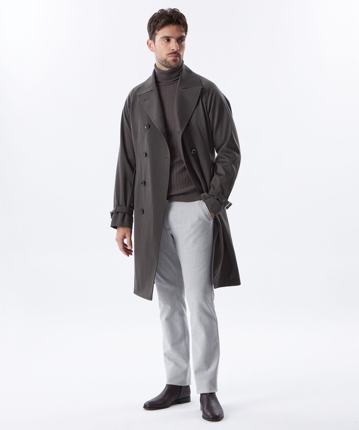 ダブルブレストウールミックスコート(506976421)｜HANKYU MEN'S / 阪急