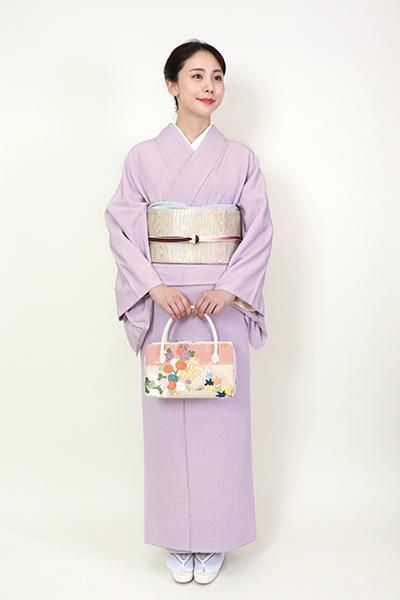 G-1358】利休バッグ 唐織 小サイズ 四季花筏文 - 銀座きもの青木｜長く