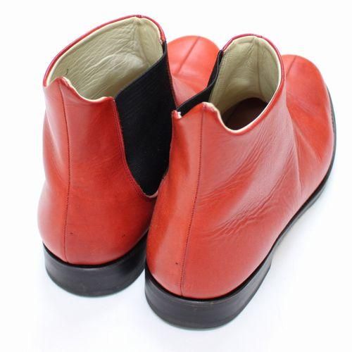 SUNSEA サンシー ONE SIDE GORE BOOTS ワンサイドゴアブーツ 3 レッド