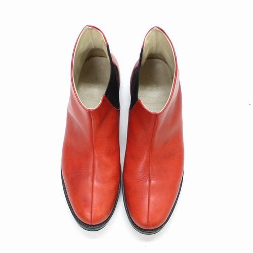 SUNSEA サンシー ONE SIDE GORE BOOTS ワンサイドゴアブーツ 3 レッド