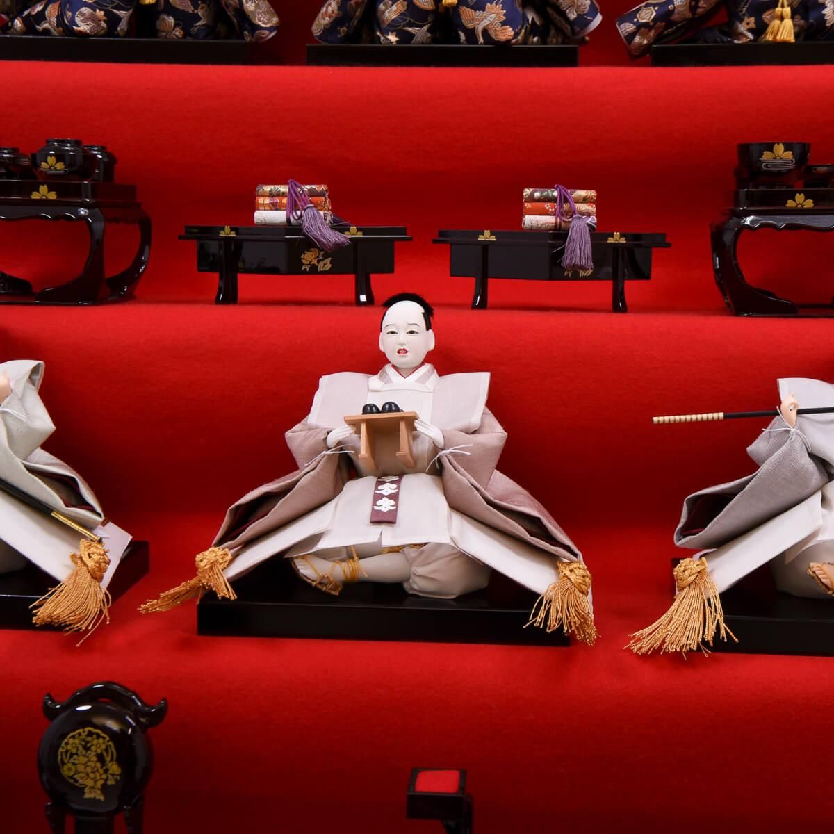 ひな人形 40号七段 十五人飾り 本格 伝統 フルセット