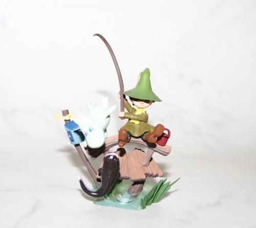 海洋堂 ムーミン スナフキン 大物を釣る フィギュア グッズ - ミニ