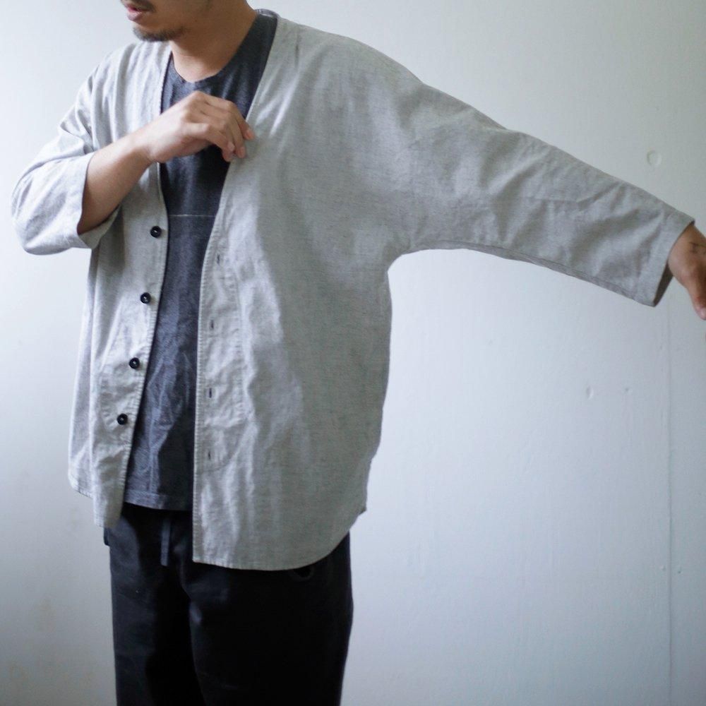 remilla ( レミーラ ) ドルマンダボ八分シャツ ( ホワイト杢 ) R241205