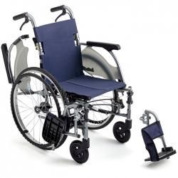 自走用車椅子CRT－7 背折れ式・介助ブレーキ付・肘掛け跳ね上げ