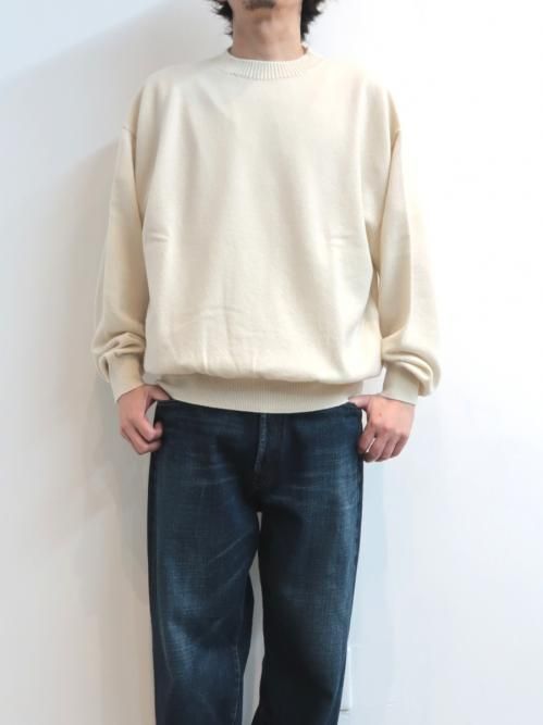 HERILL American deadstock Cashmere Sweater(White)【ユニセックス