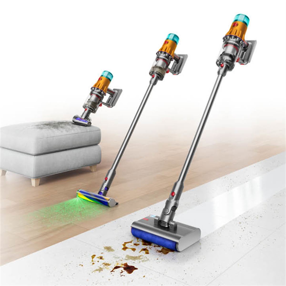 ダイソン、初の水拭き機能付きコードレス掃除機「V12s Detect Slim