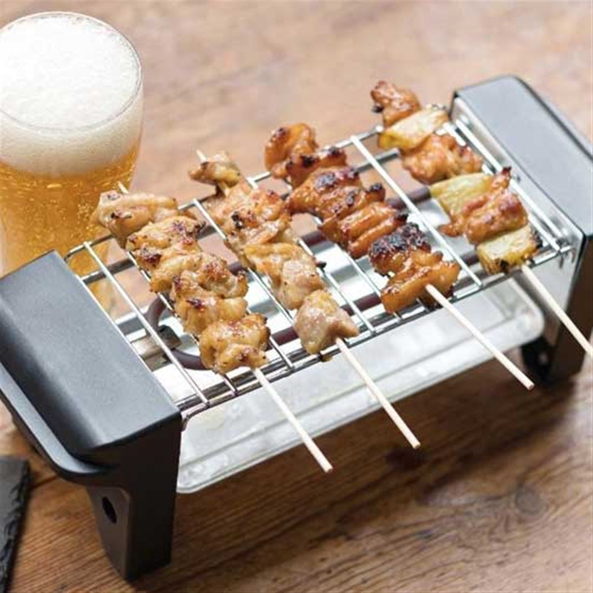 焼き鳥や焼肉を卓上で楽しめる「おうち呑み名人 2WAYグリル」が本日11