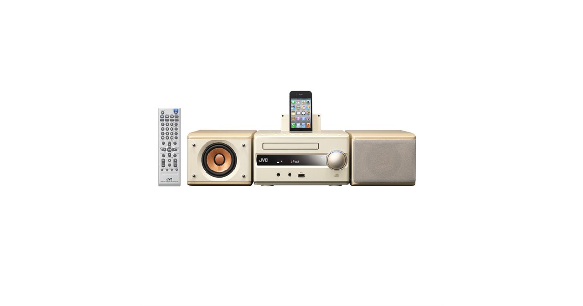 JVC、iPhone対応のウッドコーンスピーカー搭載コンポ「EX-S3」 - 価格.com