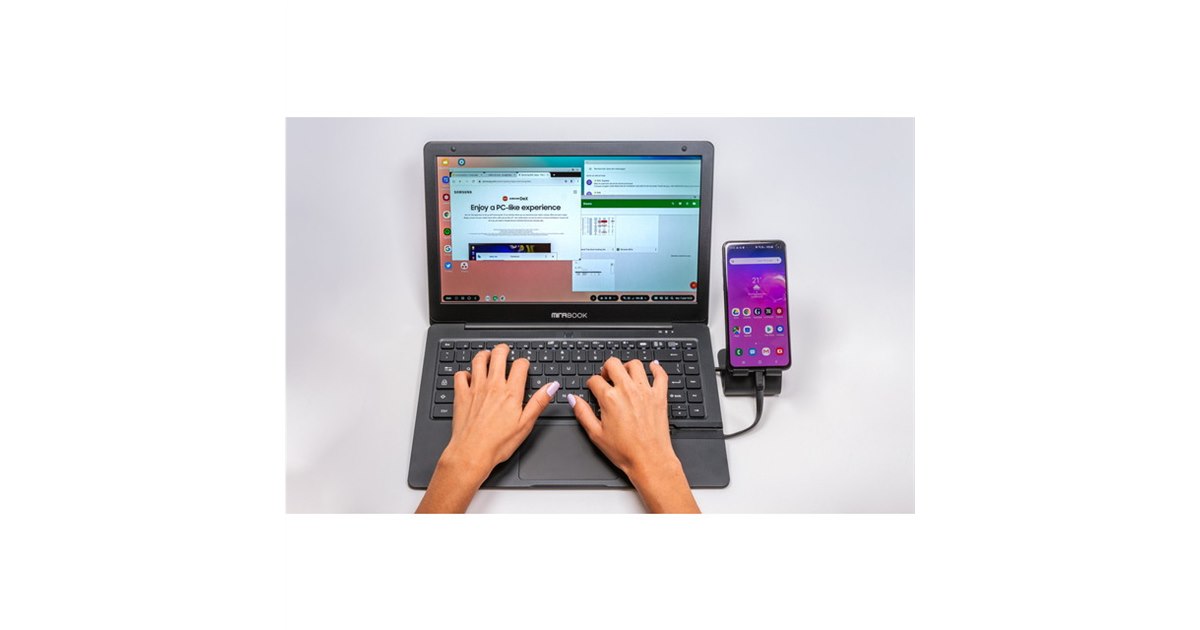 Style、対応スマホを接続してノートPCのように使える「Mirabook